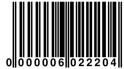 0 000006 022204