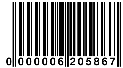 0 000006 205867