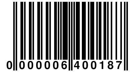 0 000006 400187