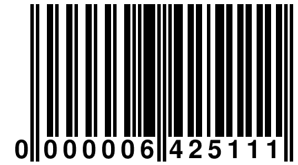 0 000006 425111