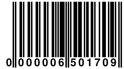 0 000006 501709