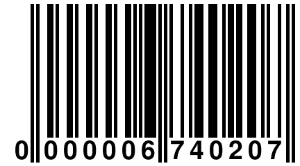 0 000006 740207