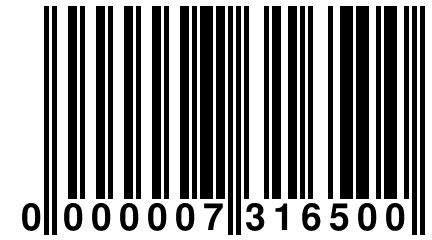 0 000007 316500