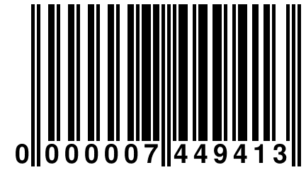 0 000007 449413