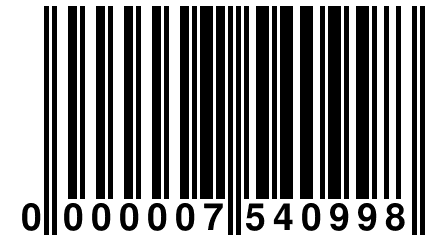 0 000007 540998