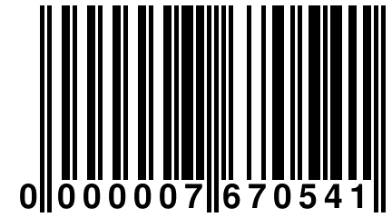 0 000007 670541