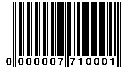 0 000007 710001