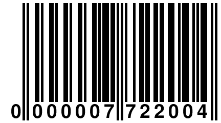 0 000007 722004