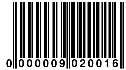 0 000009 020016