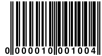 0 000010 001004