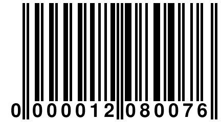 0 000012 080076