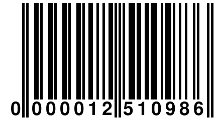 0 000012 510986