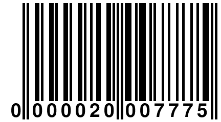 0 000020 007775