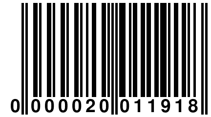 0 000020 011918