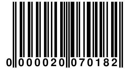 0 000020 070182