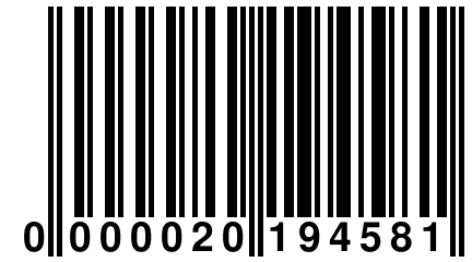 0 000020 194581