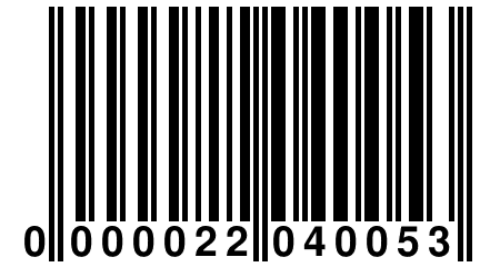 0 000022 040053