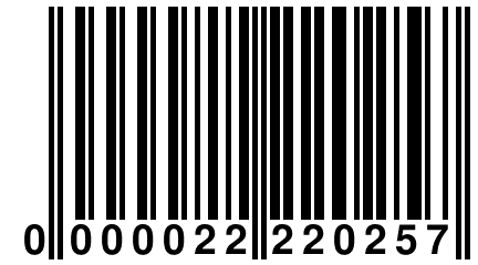 0 000022 220257