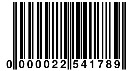 0 000022 541789