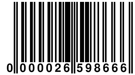 0 000026 598666