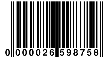 0 000026 598758