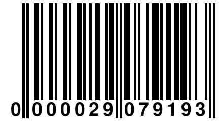 0 000029 079193