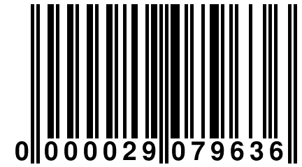 0 000029 079636