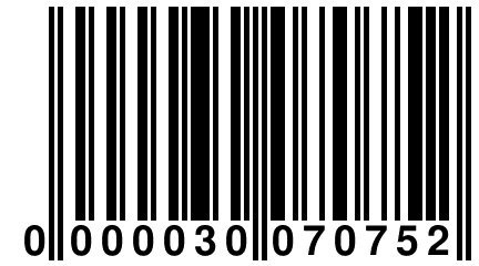 0 000030 070752