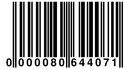 0 000080 644071