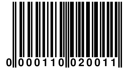 0 000110 020011