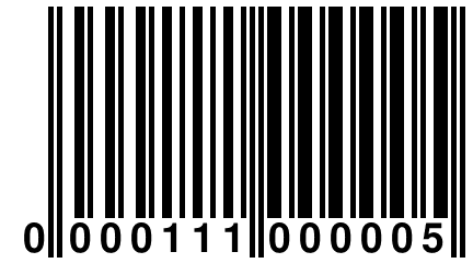 0 000111 000005