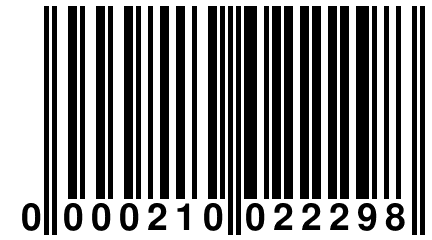 0 000210 022298