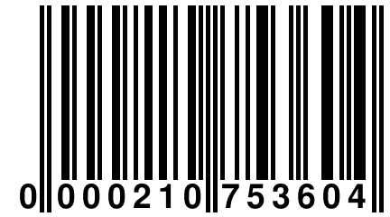 0 000210 753604