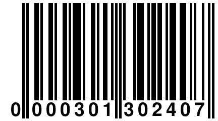 0 000301 302407