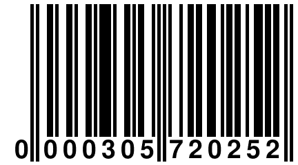 0 000305 720252