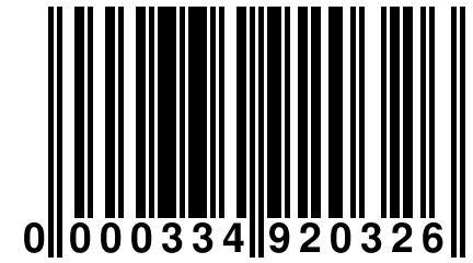 0 000334 920326