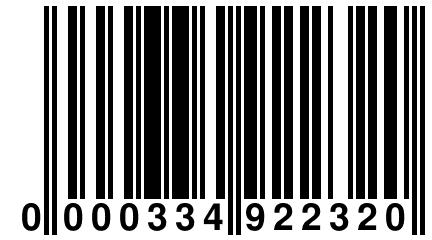 0 000334 922320