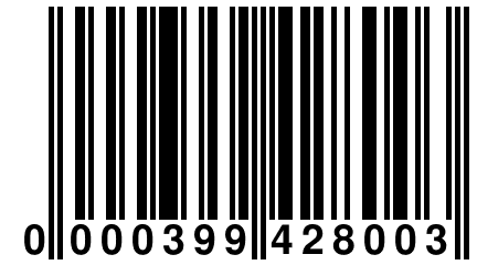 0 000399 428003