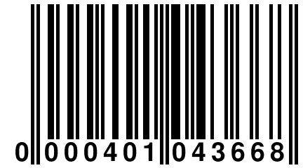 0 000401 043668