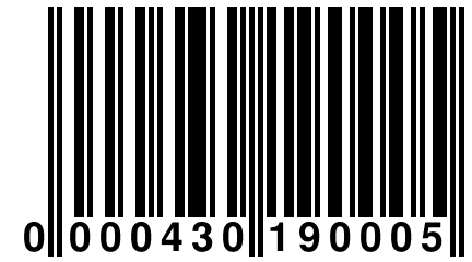 0 000430 190005