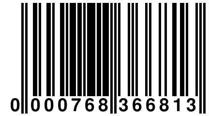 0 000768 366813