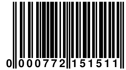 0 000772 151511