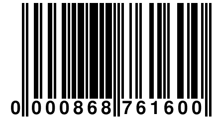 0 000868 761600