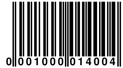 0 001000 014004