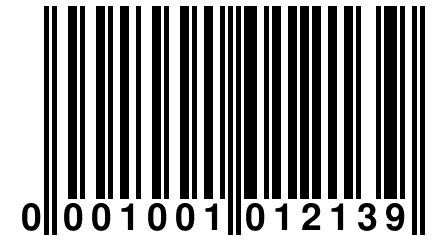 0 001001 012139