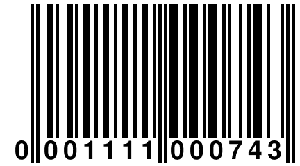 0 001111 000743