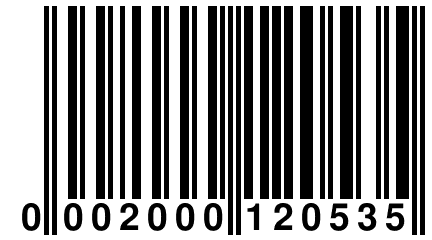 0 002000 120535