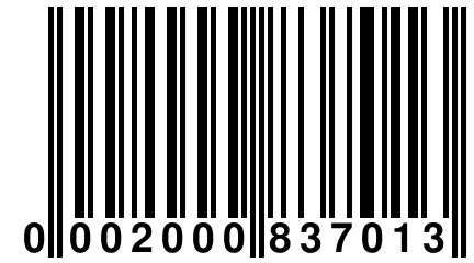 0 002000 837013