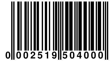 0 002519 504000