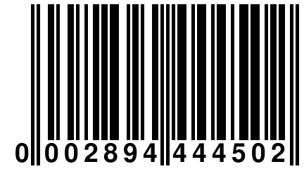 0 002894 444502